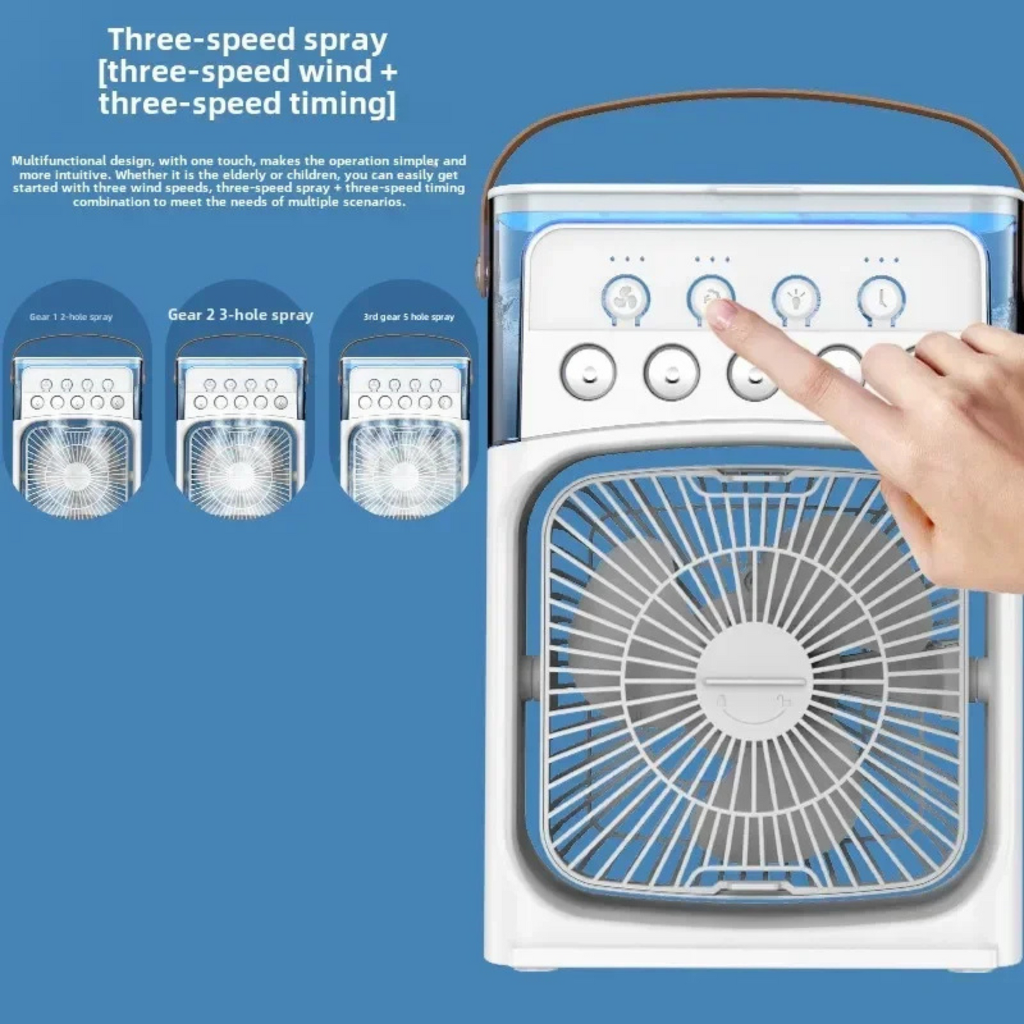 NEW UPGRADE ~ 3 In 1 Portable Cooling Fan